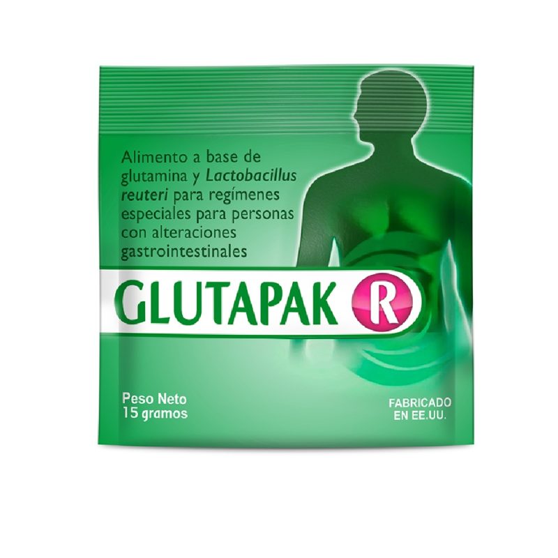 Suplemento nutricional Glutapak R en sobres – apoyo digestivo y recuperación intestinal