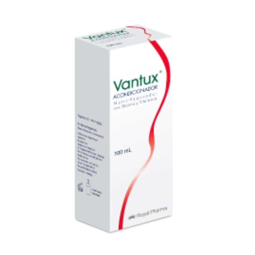 Vantux Acondicionador fortalecedor con biotina y zinc para cabello debilitado y con caída