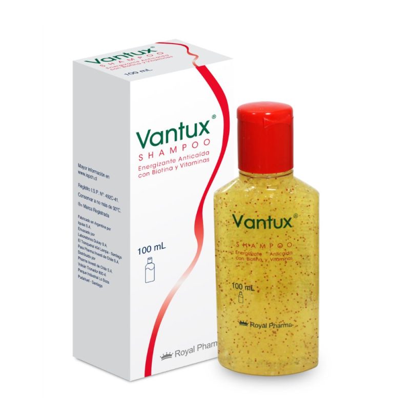 Vantux Shampoo anticaída con biotina y zinc para fortalecer el cabello desde la raíz