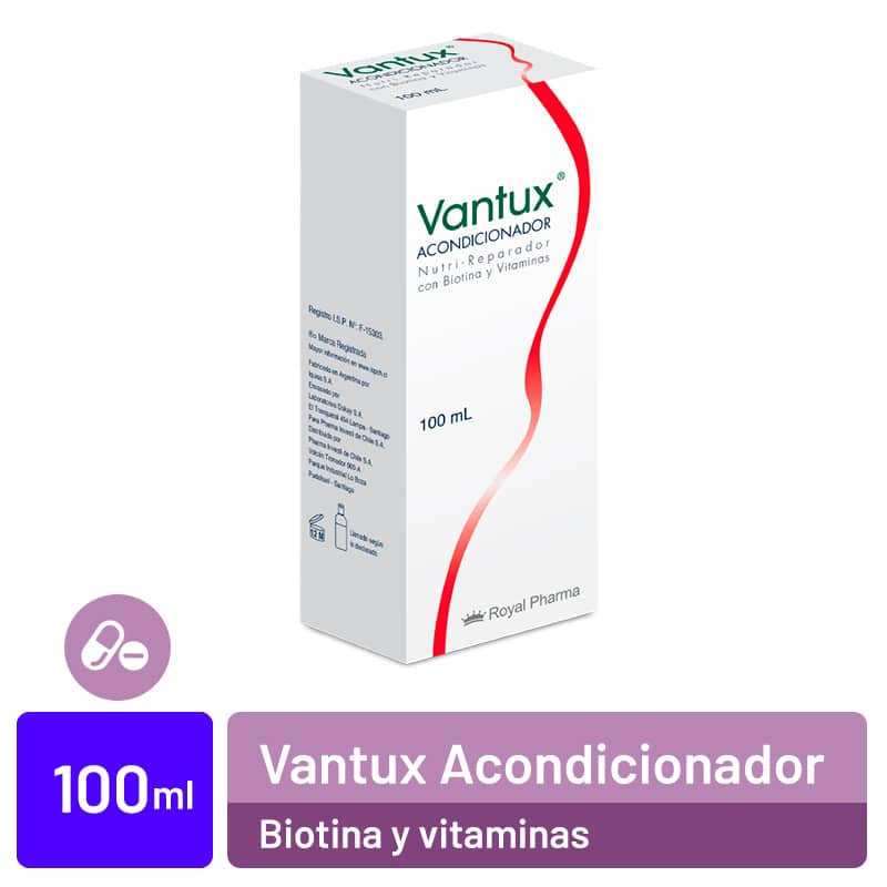 Vantux Acondicionador con Biotina – Fortalece y Repara el Cabello – 100 ml