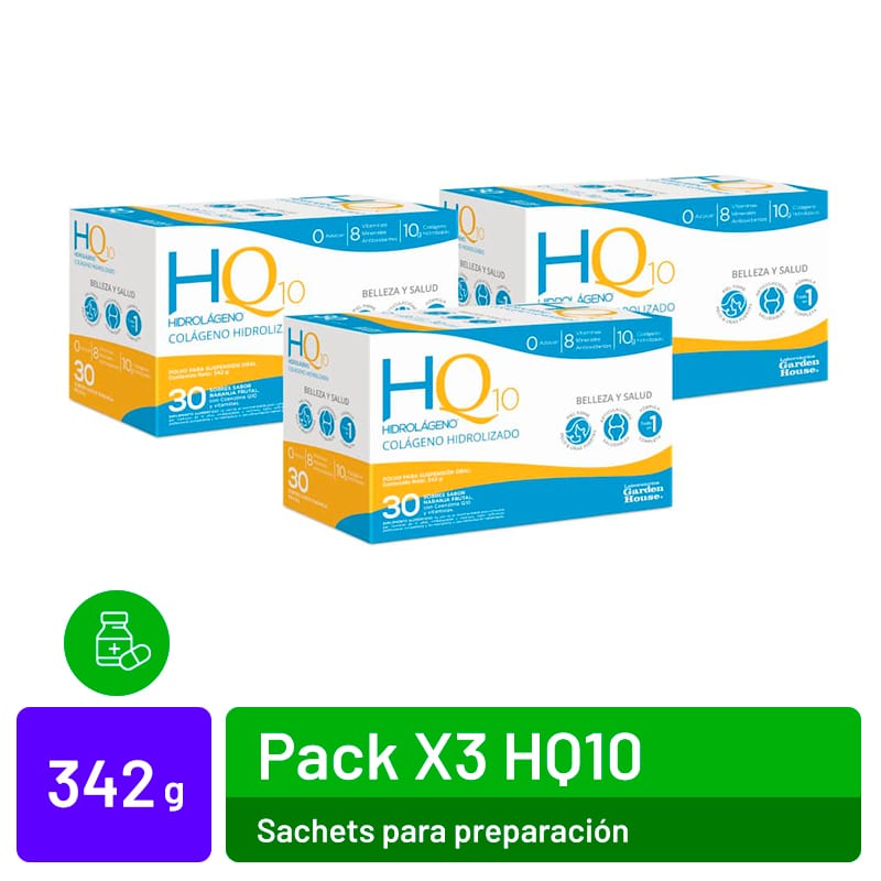 Pack x 3 Hidrolágeno Q10: Fórmula Completa para tu Belleza y Salud
