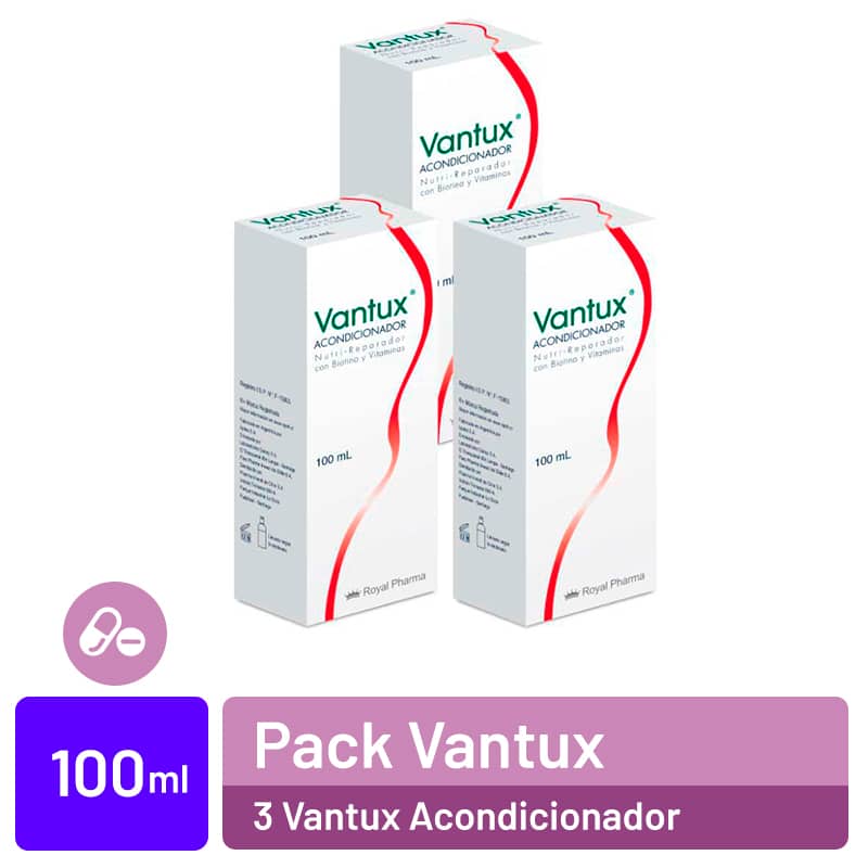 Pack x 3 Vantux Acondicionador con biotina