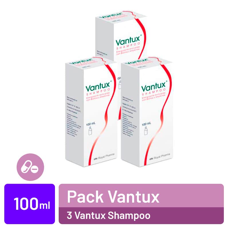 Pack x 3 Vantux Shampoo: Energía y Fortaleza para tu Cabell