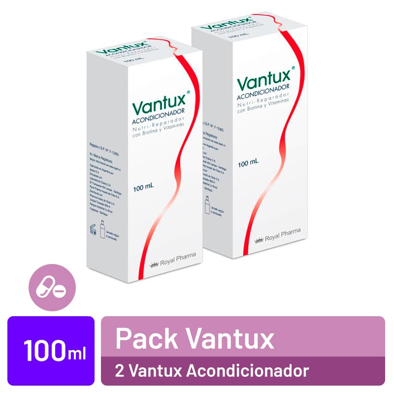Pack X2 Vantux Acondicionador con Biotina - 100 ml