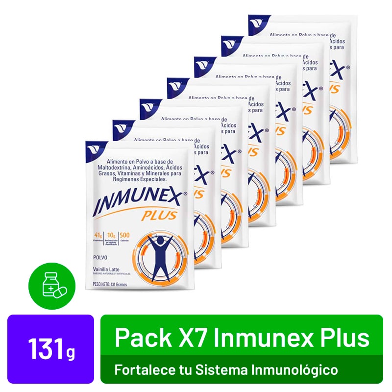Pack X7 sobres Inmunex Plus: Fortalece tu Sistema Inmunológico